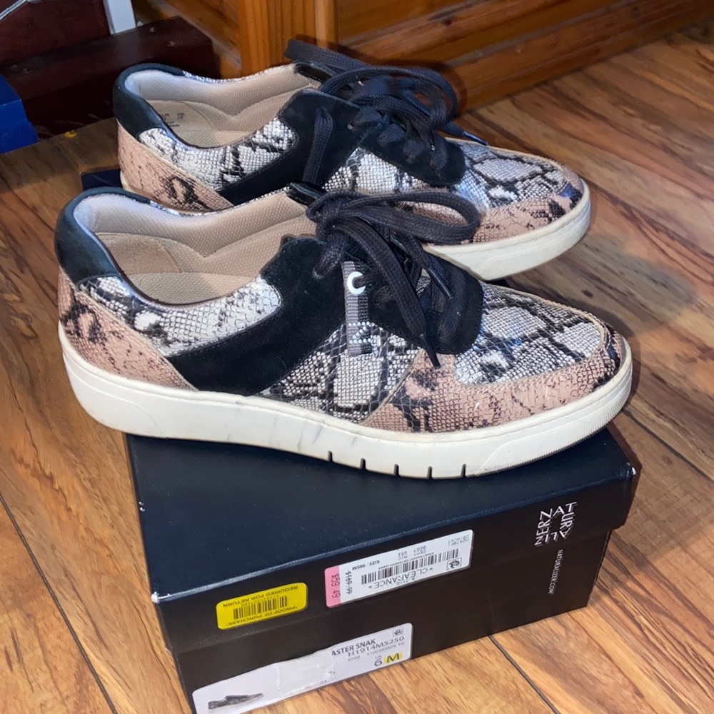 Naturalized snake sneakers great used condition 6